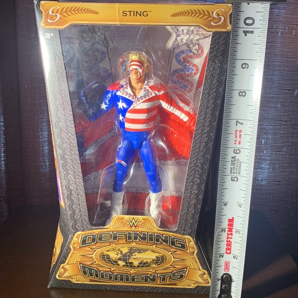 WWE Defining Moments Sting figurine "The Great American Bash" New In Box - Picture 5 of 7